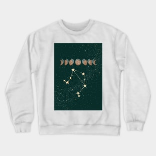 Libra zodiac Moon phases Crewneck Sweatshirt